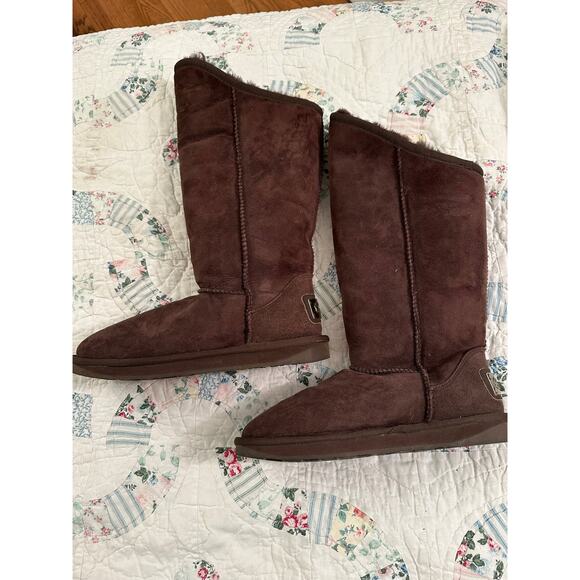 AUSTRALIA LUXE COLLECTIVE SHEEPSKIN COSY TALL BOOTS 7 - Picture 1 of 8